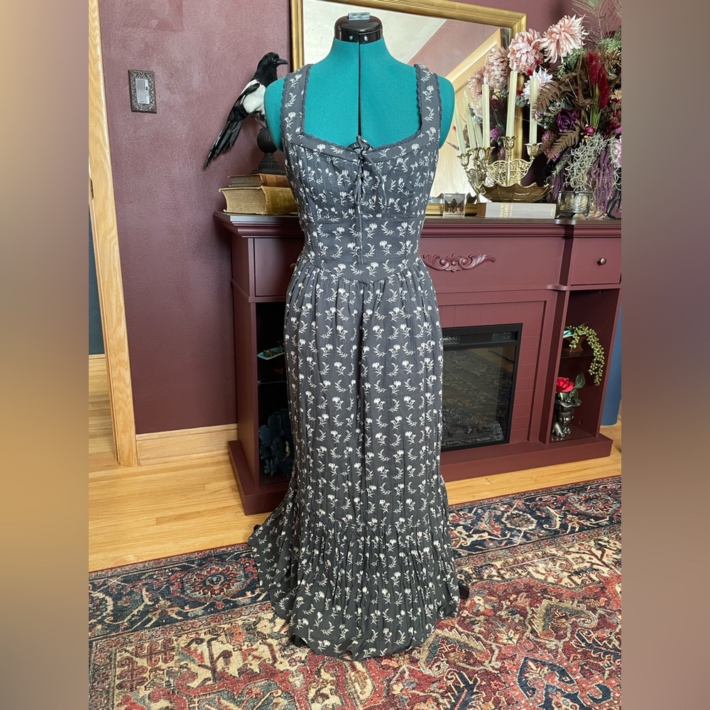 American Eagle Outfitters Black Floral Maxi Dress